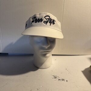 Penn State Nittany Lions Visor Hat Cap Men's White Strapback NCAA Football NWOT